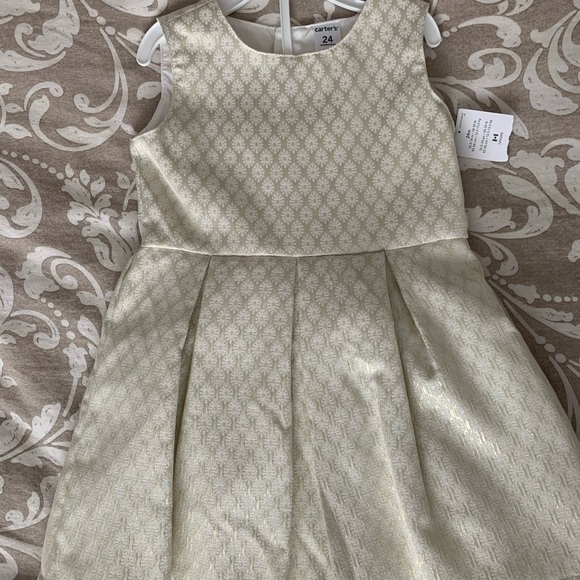 BNWT Carter’s Jacquard 24 months Christmas sparkle Dress - Picture 1 of 8